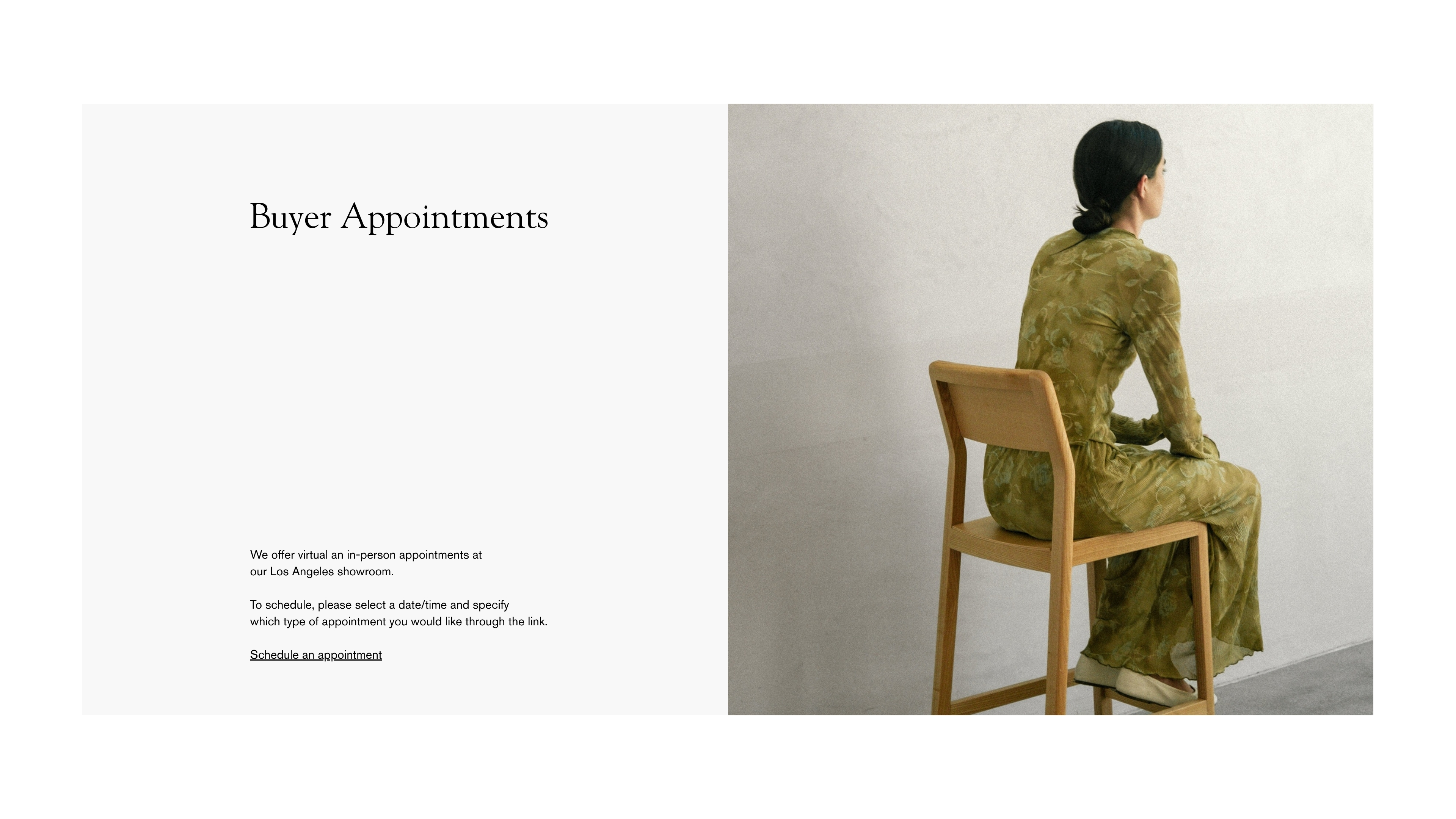 Buyer Appointments