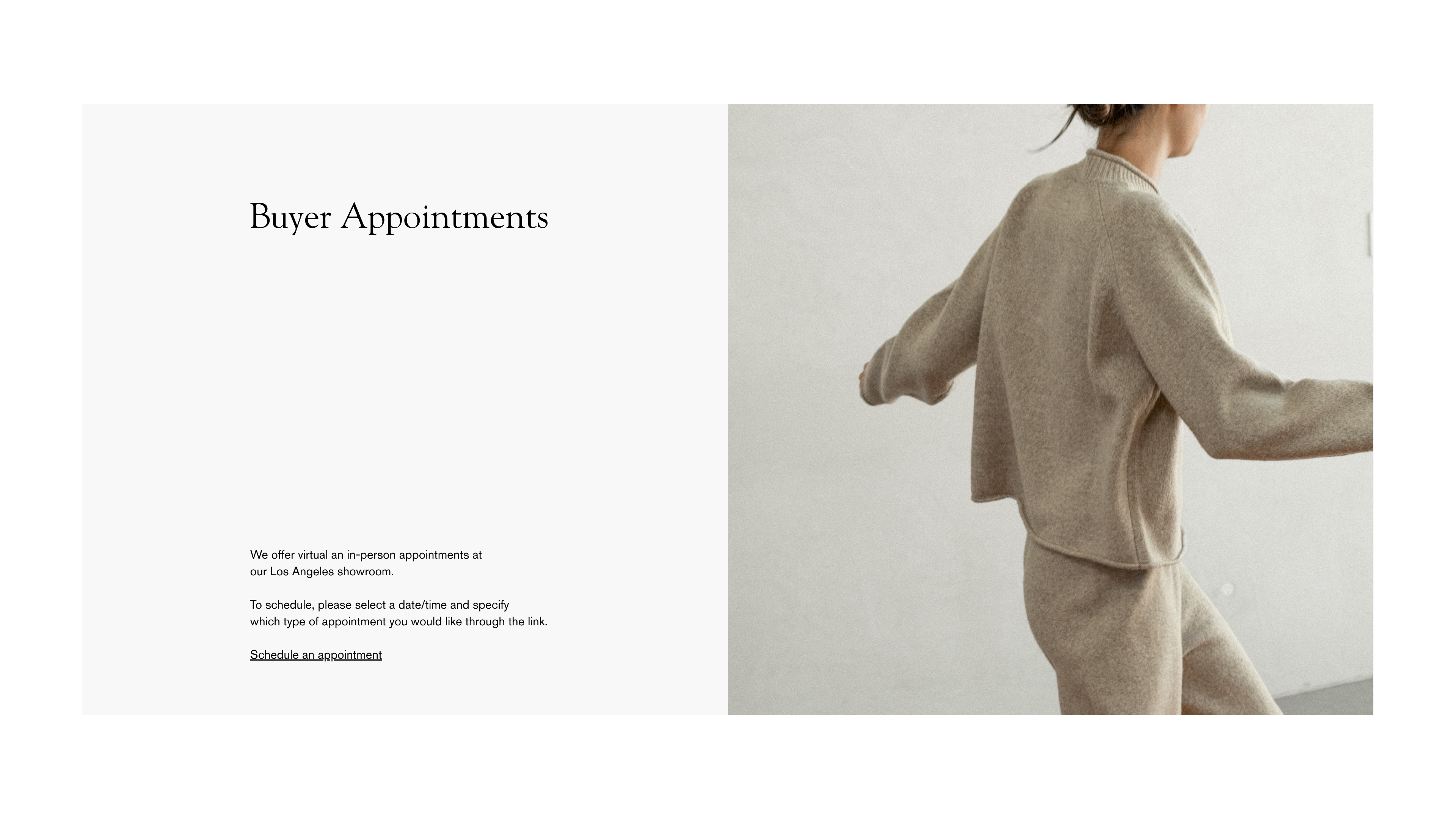 Buyer Appointments