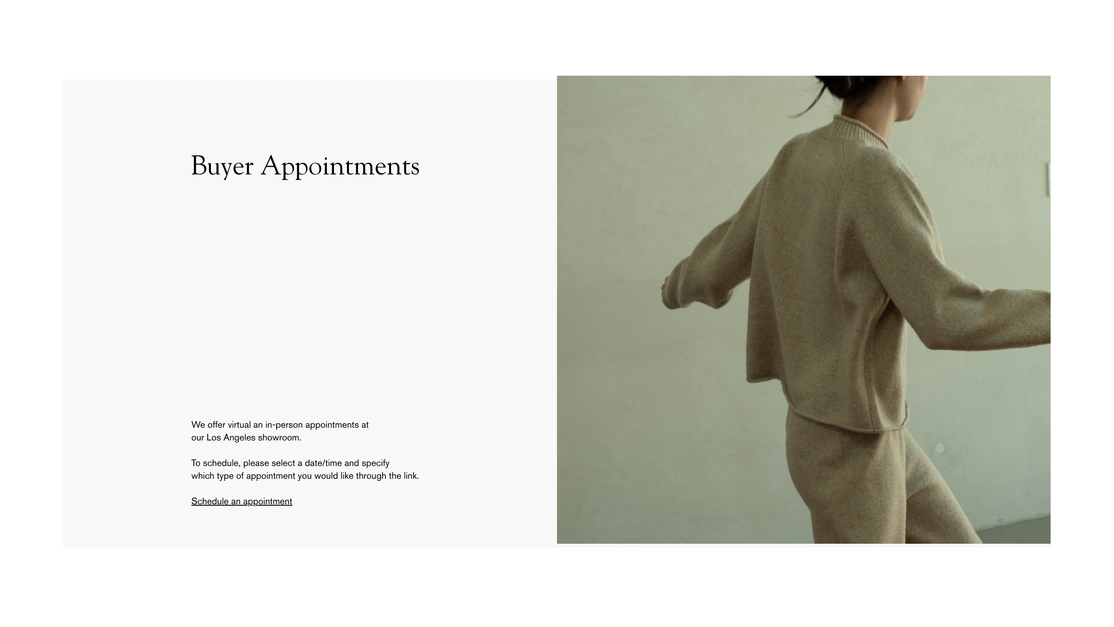 Buyer Appointments