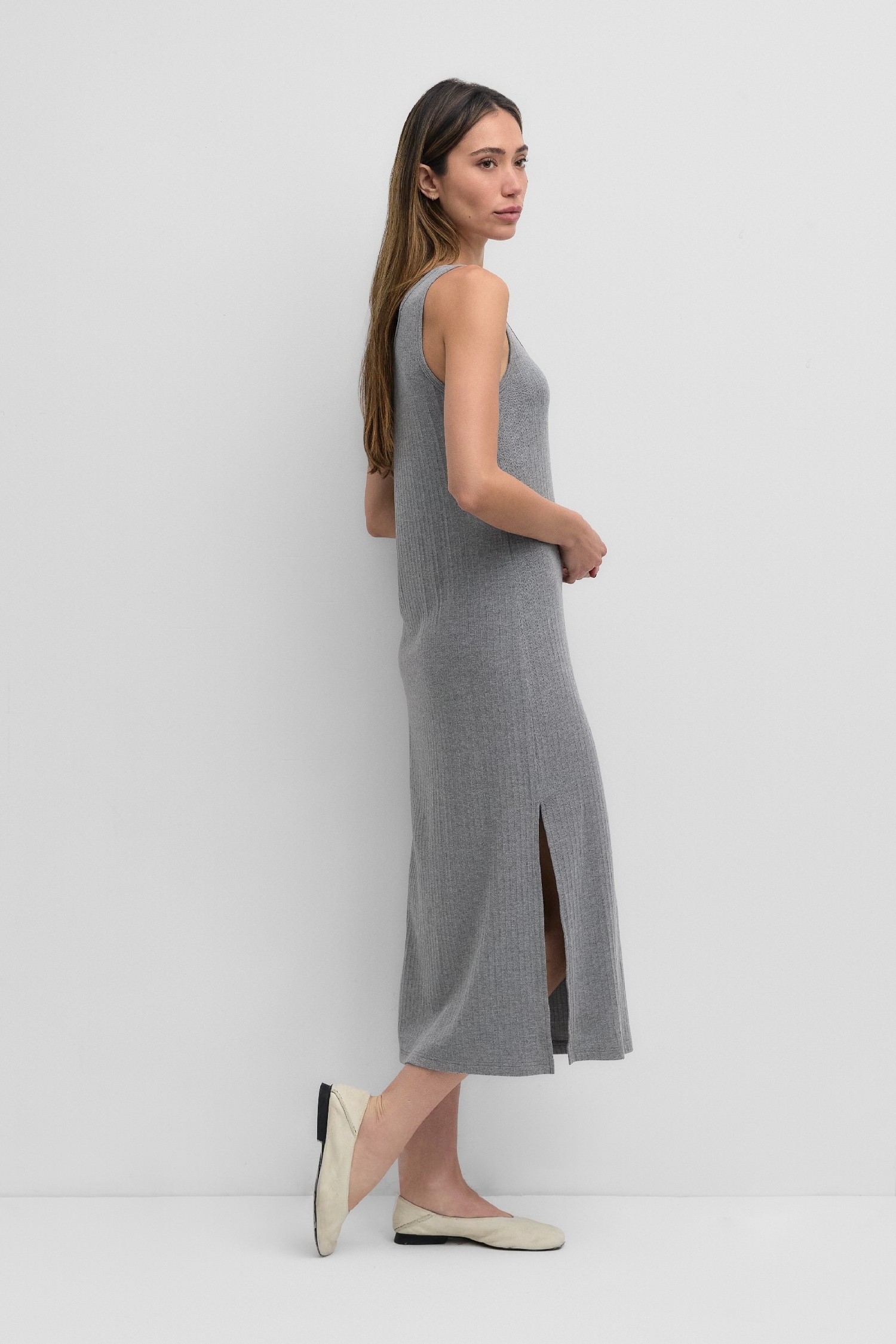 DR2670-HEATHER GREY
