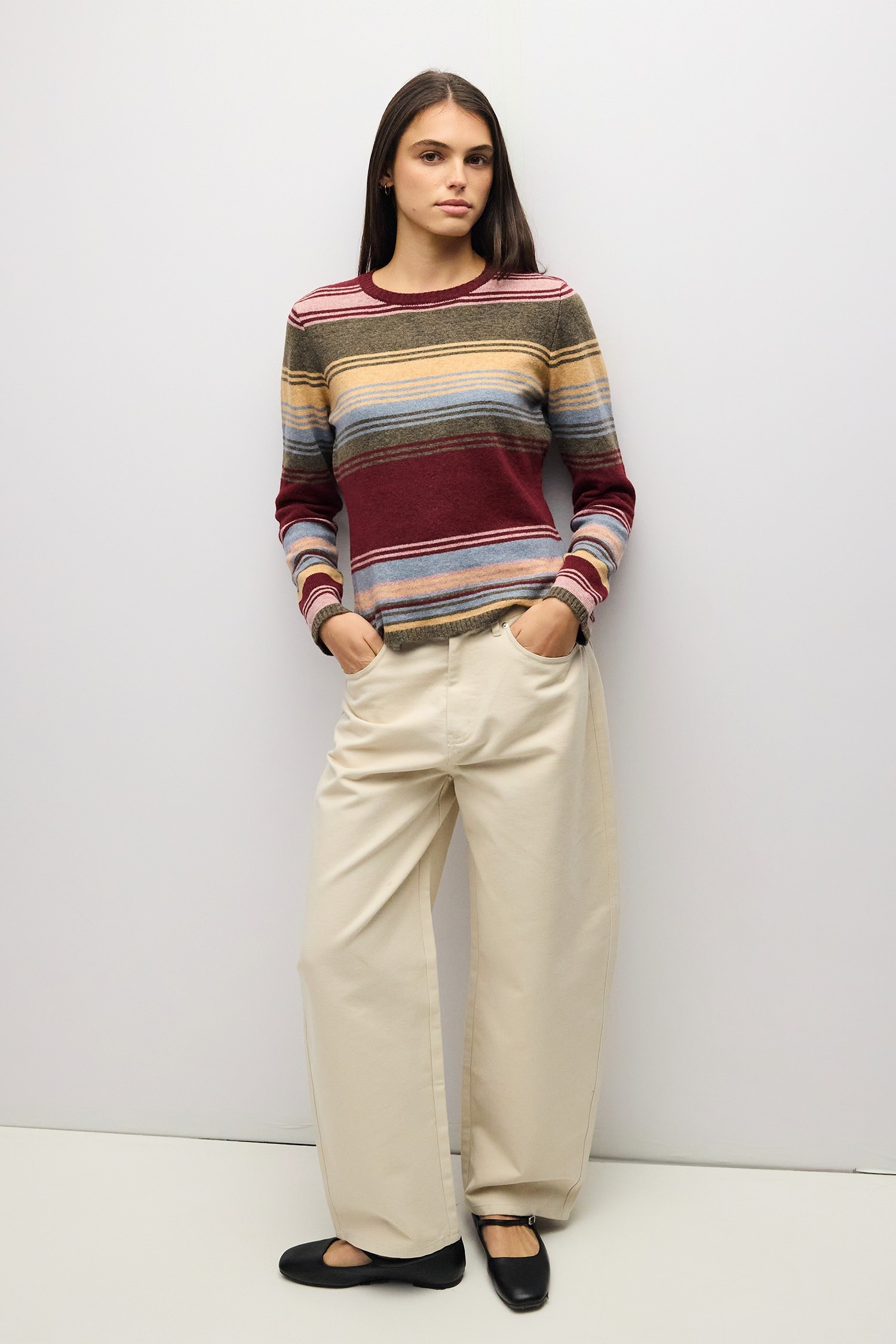 TAR1287-BURGUNDY MULTI